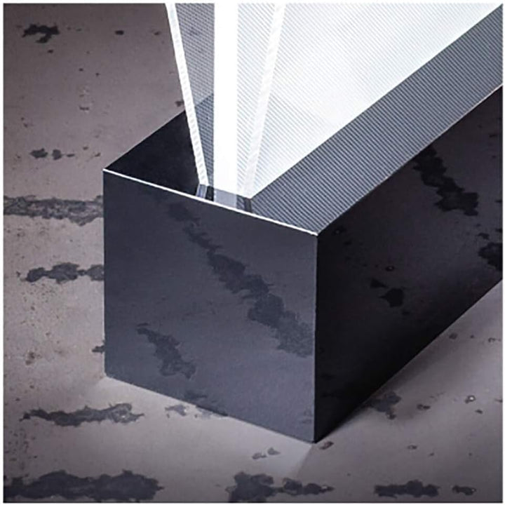 SIGEL TA422 Beleuchtbarer LED-Tischaufsteller für DIN A5, glasklar/schwarz, Acryl, DIN A5
