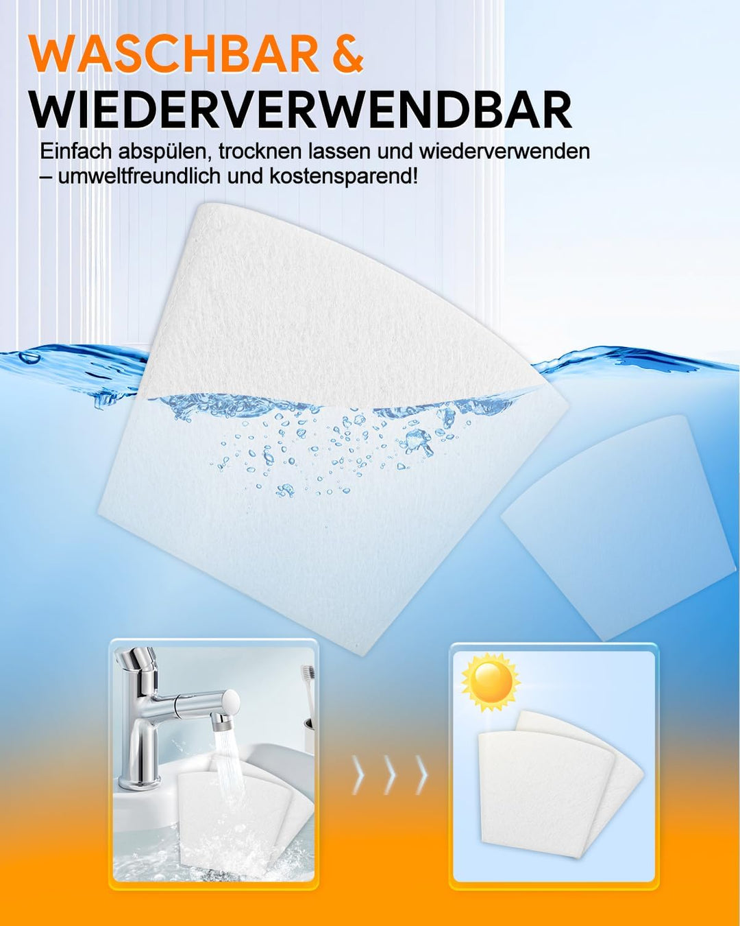Ersatzfilter Kompatibel mit Einhell Power X-Change TE-VC 18 Li-Solo & TE-HV 18/06 Li-Solo schnurlose
