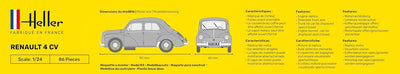 Heller 80762 Modellbausatz Renault 4 CV