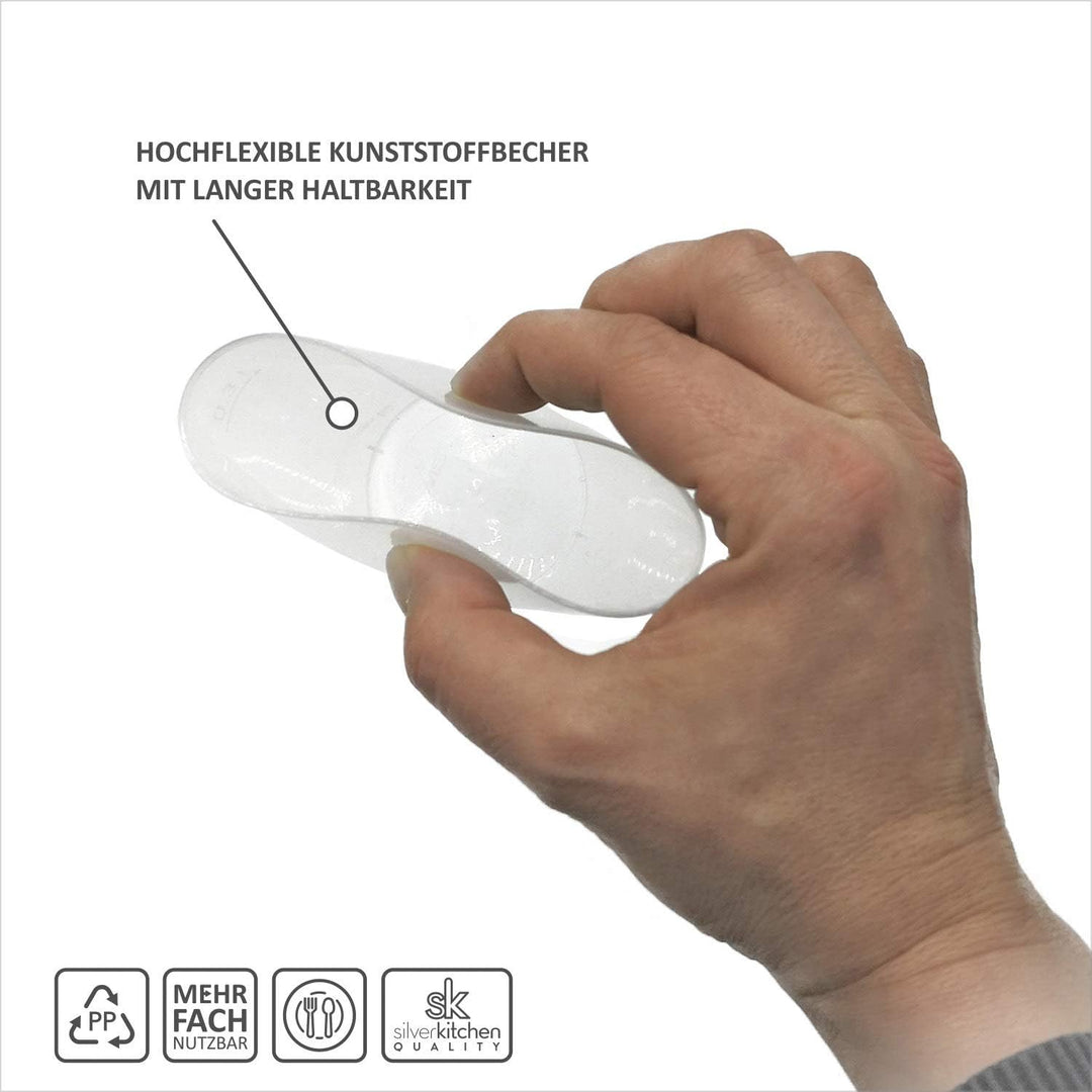 silverkitchen 60x Cocktailbecher 300ml - wiederverwendbare Partybecher Cocktail Becher Hartplastik M