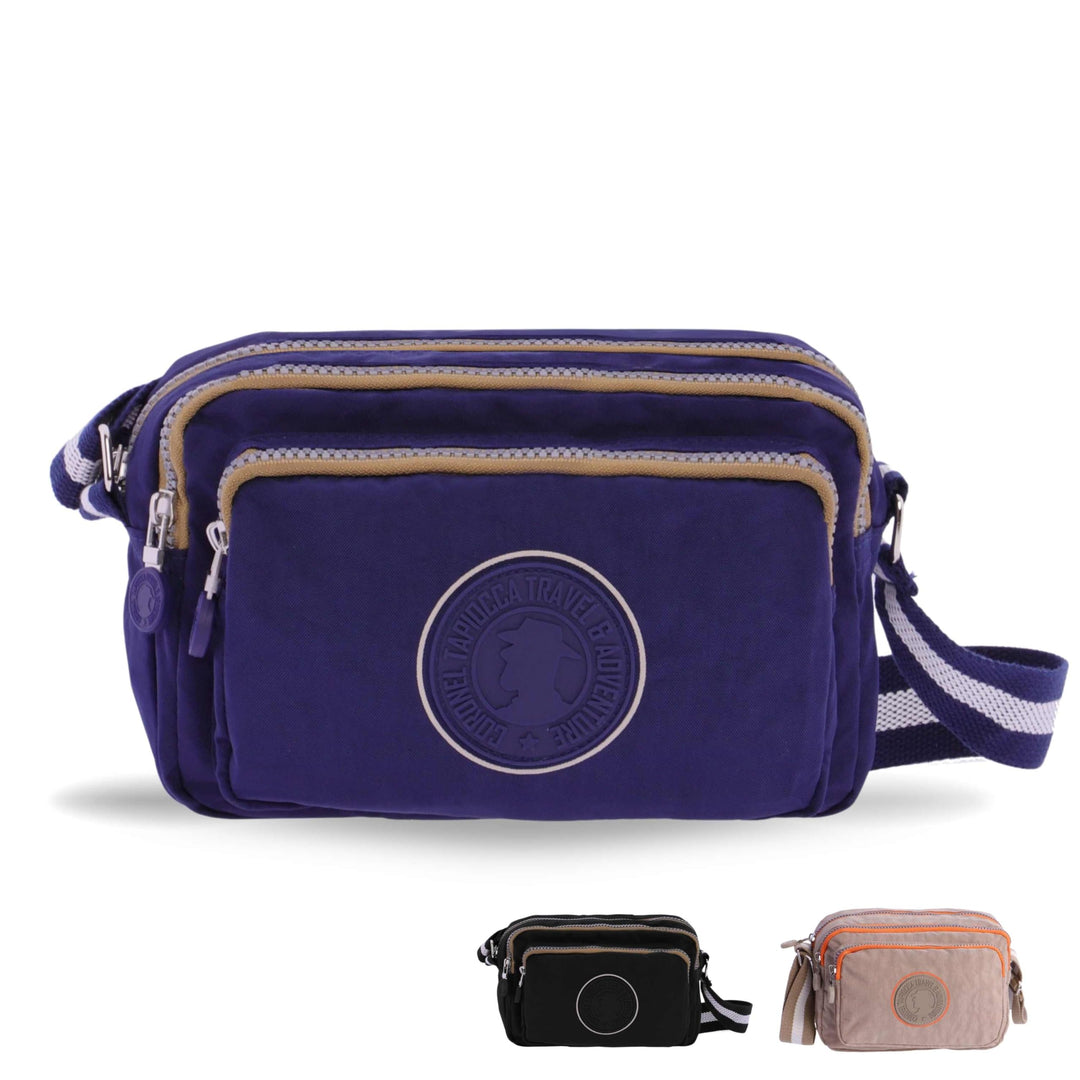 Coronel Tapiocca Damen Umhängetasche Schultertasche Schulterriemen Reissverschluss Handtasche Crossb