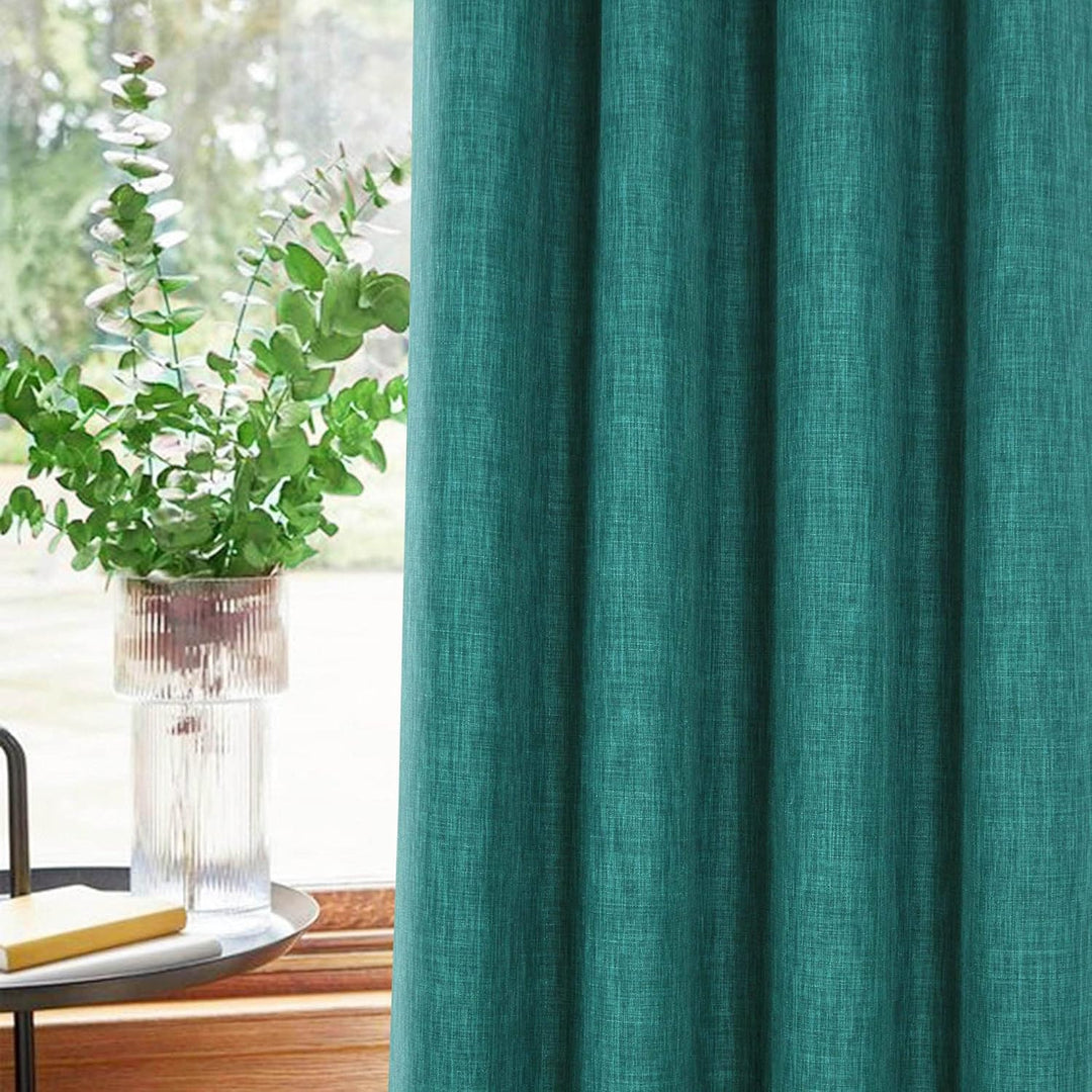 always4u Vorhang Blickdicht 100% mit Ösen, Elegente Gardinen Wohnzimmer Modern Abdunkelnde Vorhänge