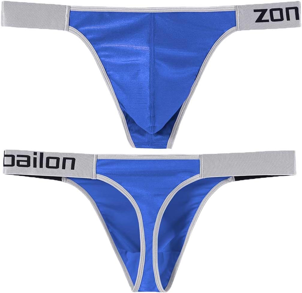 BIATWOWR Herren String Tanga Sexy Slips Unterwäsche Männer mit Weichem und Bequemem Stoff Viel Platz