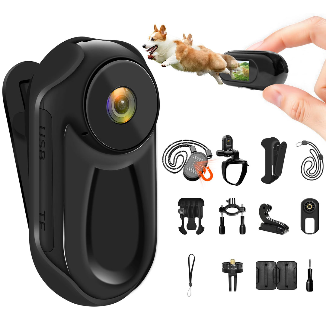 Mini Action Cam 1080P, Bodycam Körperkamera, Daumen Body Cam