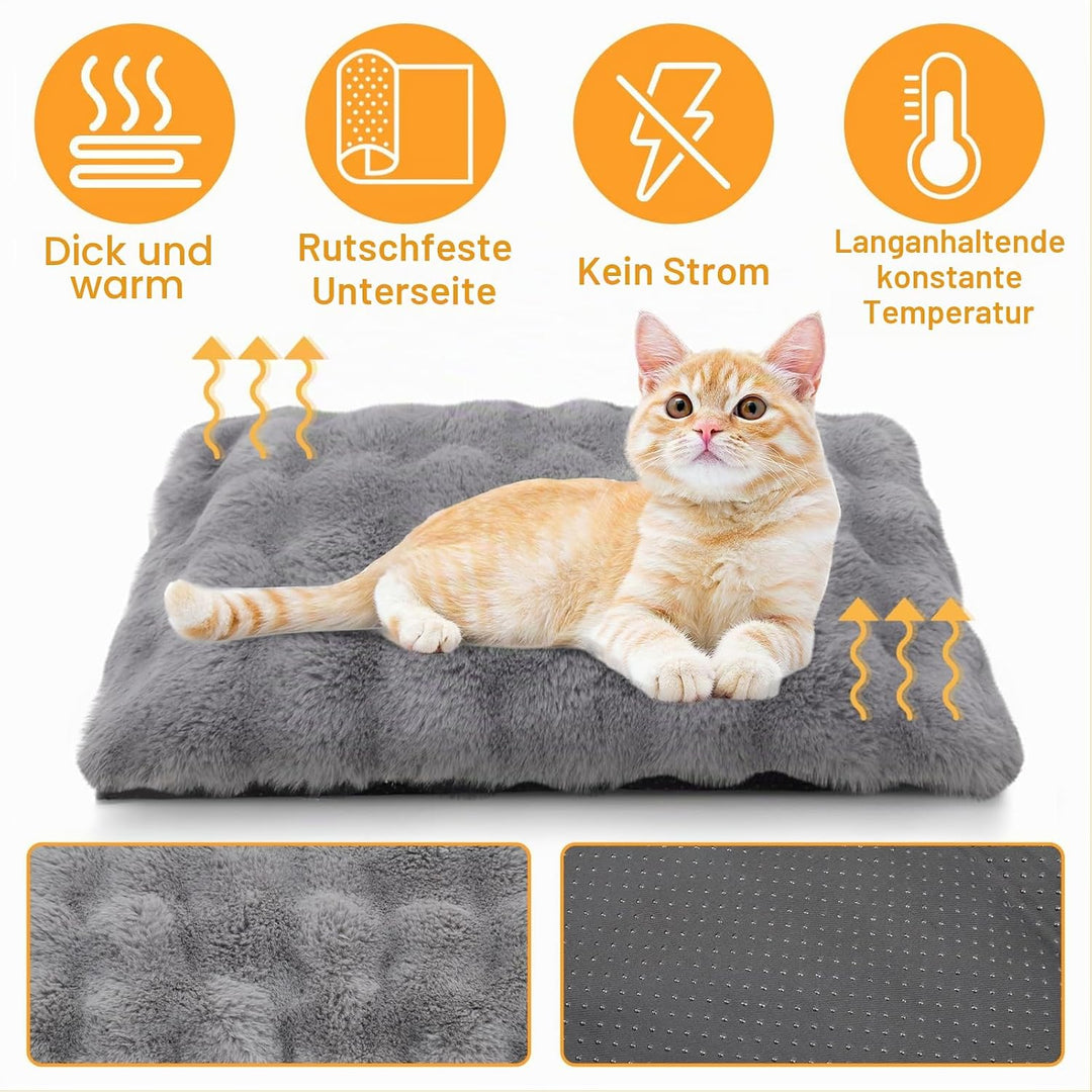 Wdmiya Selbstheizende Haustierdecke 60x45cm, Decke für Katzen &amp; Hunde, Katzendecken Hundedecken Gerä