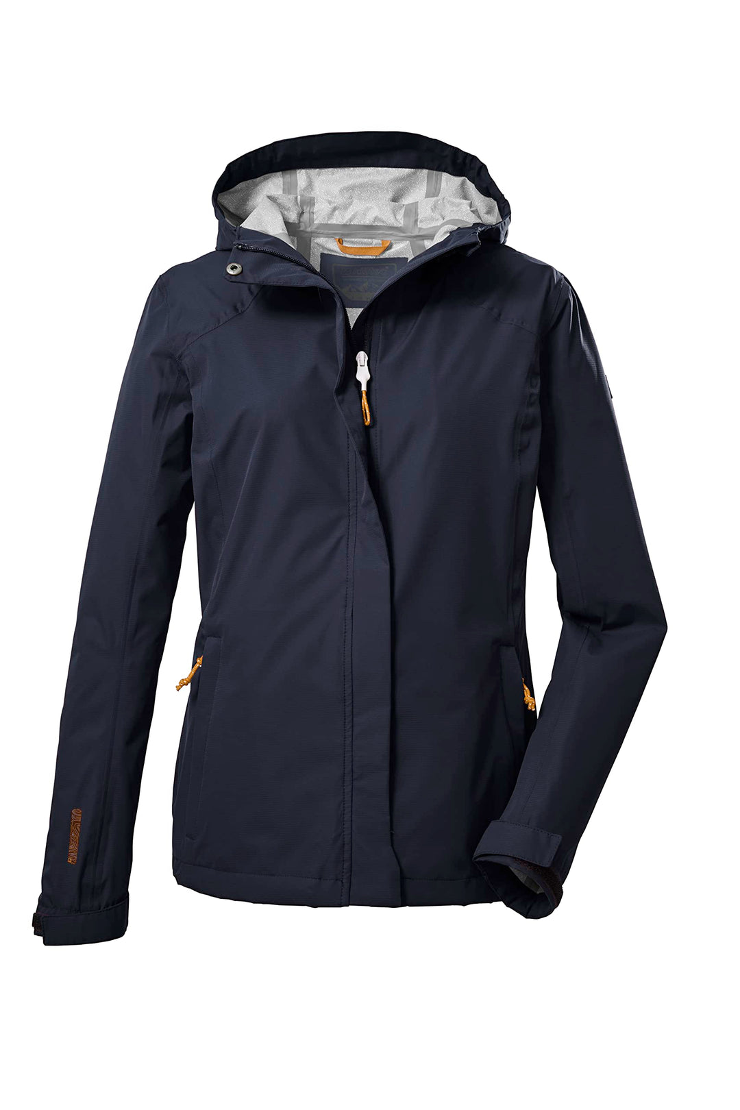 Killtec Damen Kos 49 Wmn Jckt 2 1/2 Lagen Funktionsjacke/Outdoorjacke mit Kapuze, packbar 38 dunkeln