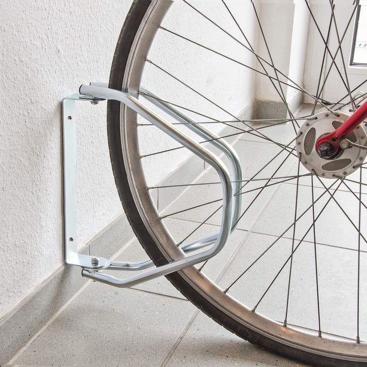 Relaxdays 4 x Fahrradständer im Set, Wandparker als Einzelständer, zur Wandmontage, verstellbar, HBT