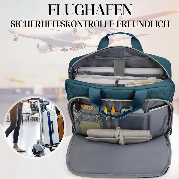 IGOLUMON Laptoptasche Damen 17 Zoll/15,6 Zoll Aktentasche Wasserdichte Laptop Notebook Tasche Arbeit
