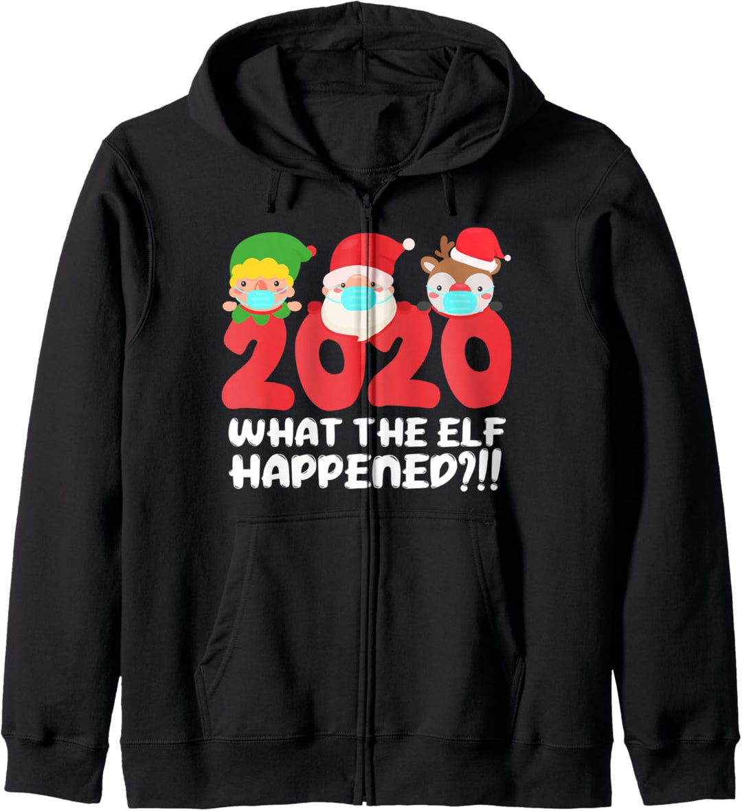 Lustige Weihnachten Was der Elf mit 2020 Weihnachtspyjama Kapuzenjacke