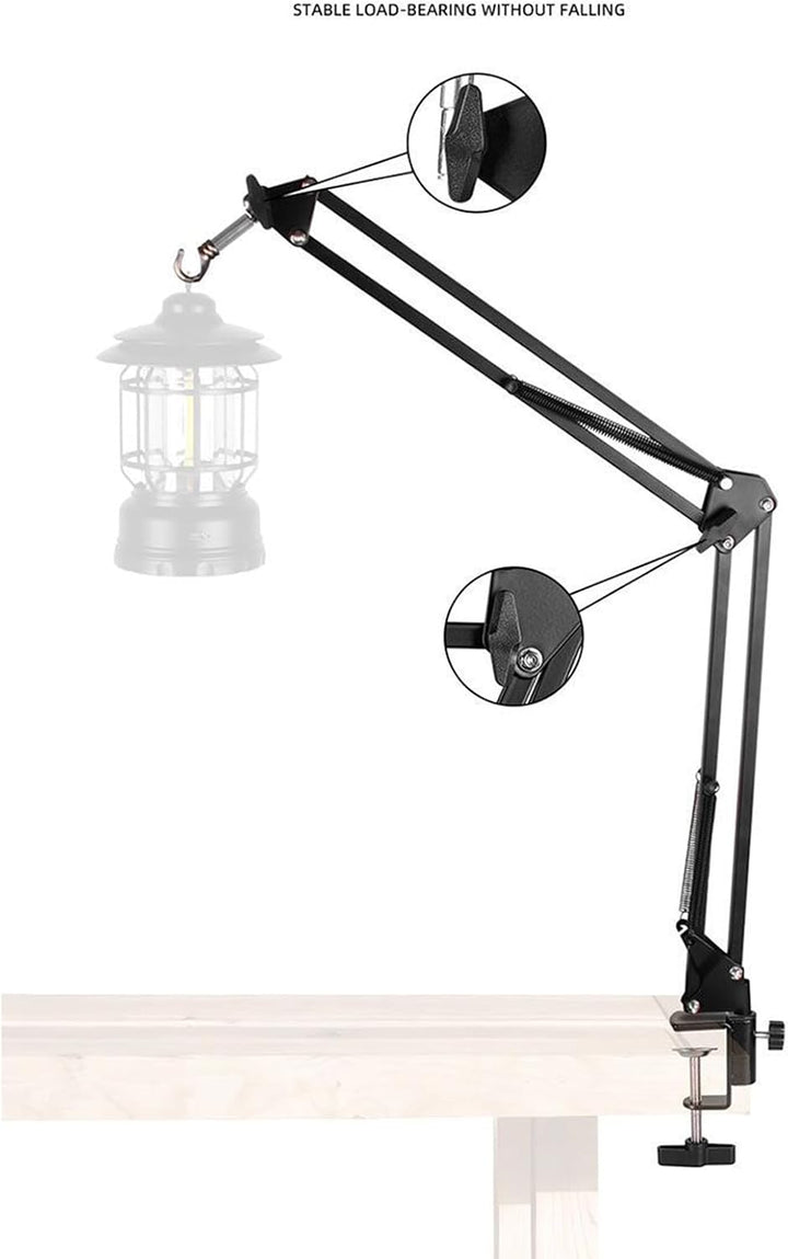 Generisch Campinglicht-Klemme - Lichtmasten Outdoor Halterungsbügel,Vielseitiger Laternenhalter Mit
