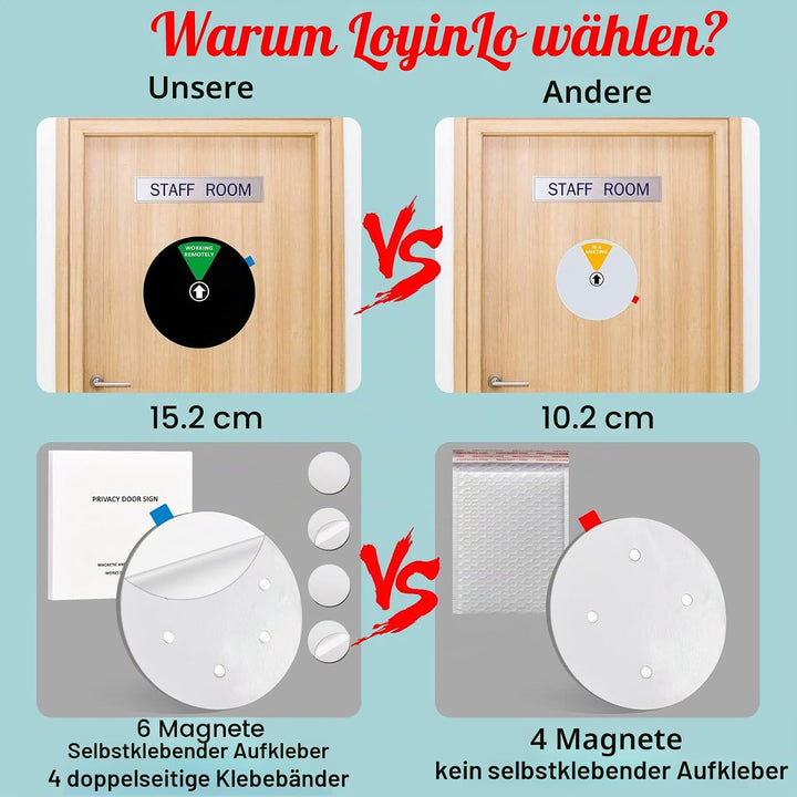 Büro-Türschild, Aufschrift "Do Not Disturb/Come in Welcome/Out of Office/in a Meeting/Back Soon/Work