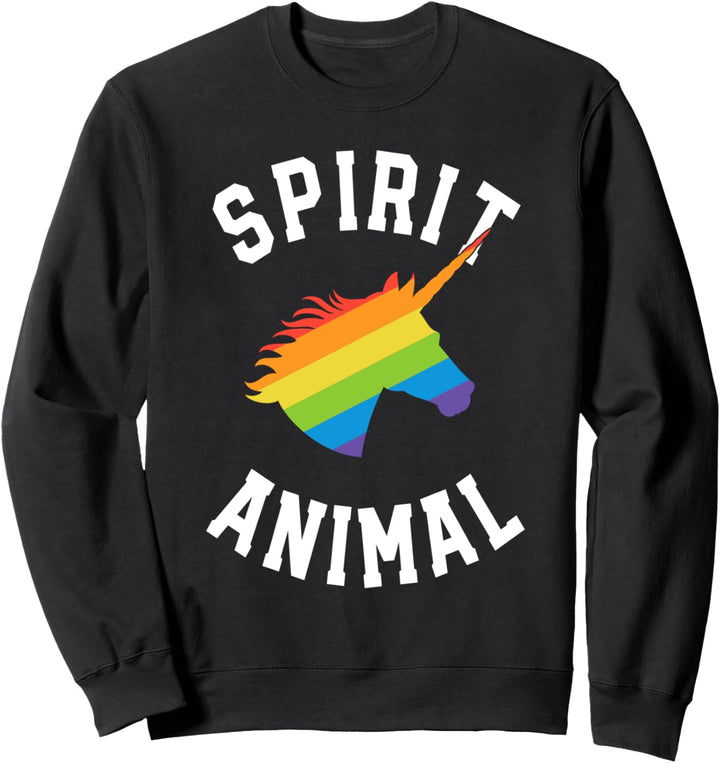 Gay Unicorn Shirt Spirit Animal Rainbow LGBT Pride Parade Sweatshirt