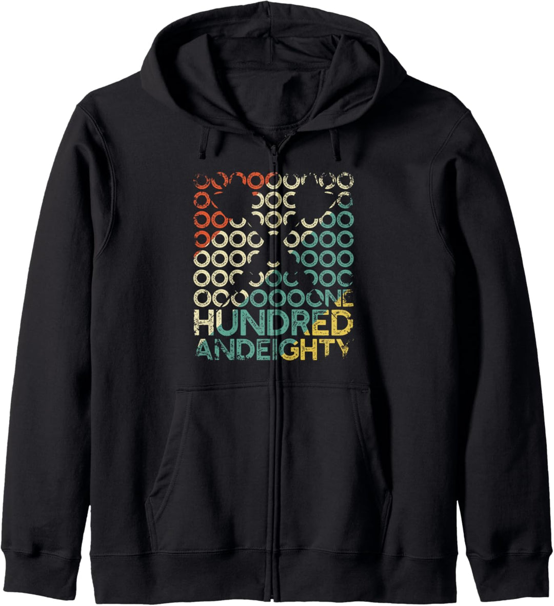 Retro Onehundredandeighty 180 Triple 20 Lustiges Darts Kapuzenjacke