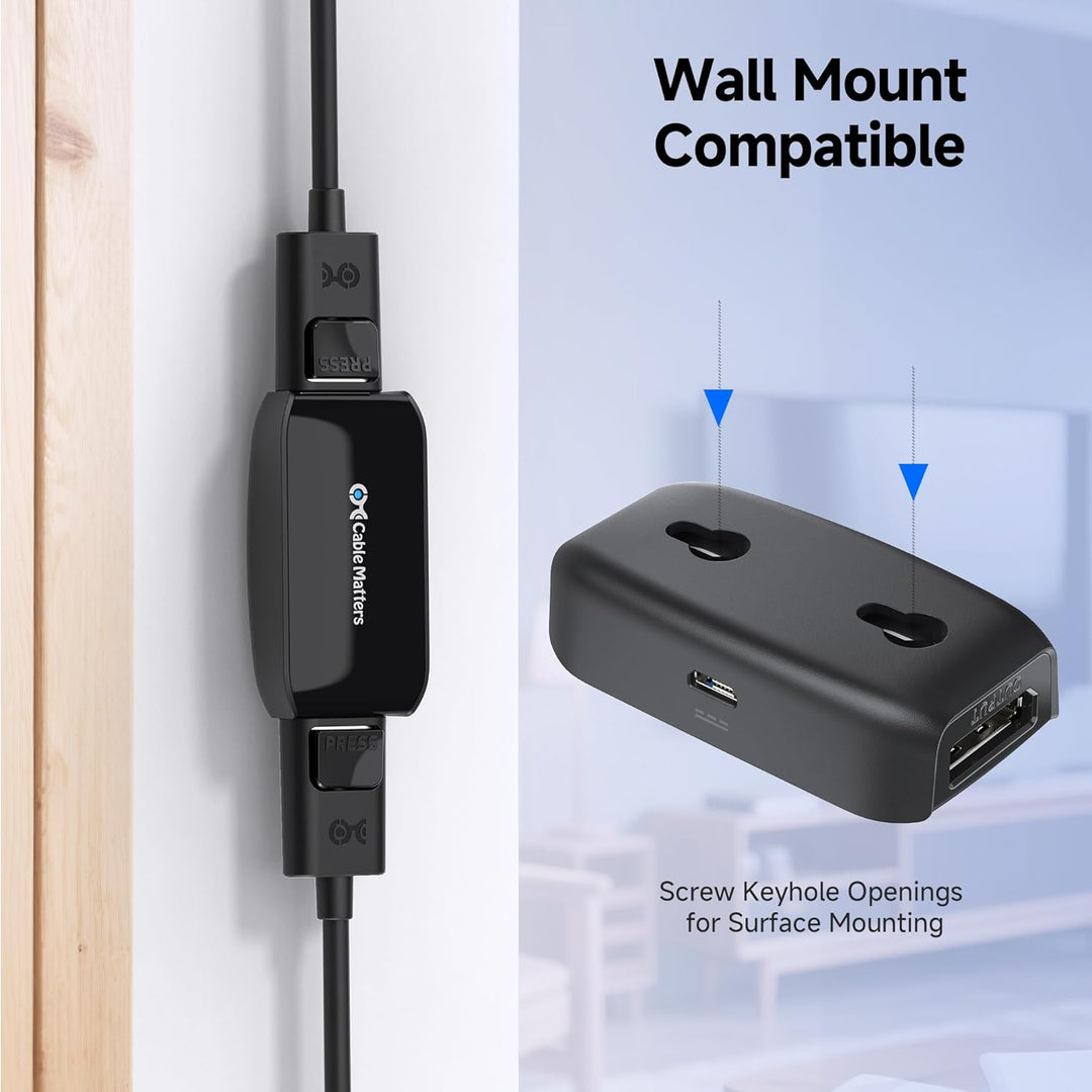 Cable Matters 8K DisplayPort Repeater aktiv für Oculus Rift S (DisplayPort Signalverstärker, Display