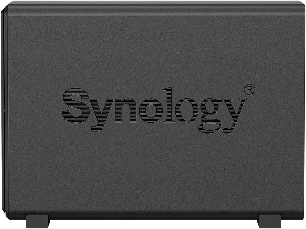 Synology DS124 1-Bay Diskstation NAS (Realtek RTD1619B 4-Core 1.7 GHz 1GB DDR4 RAM 1xRJ-45 1GbE LAN-
