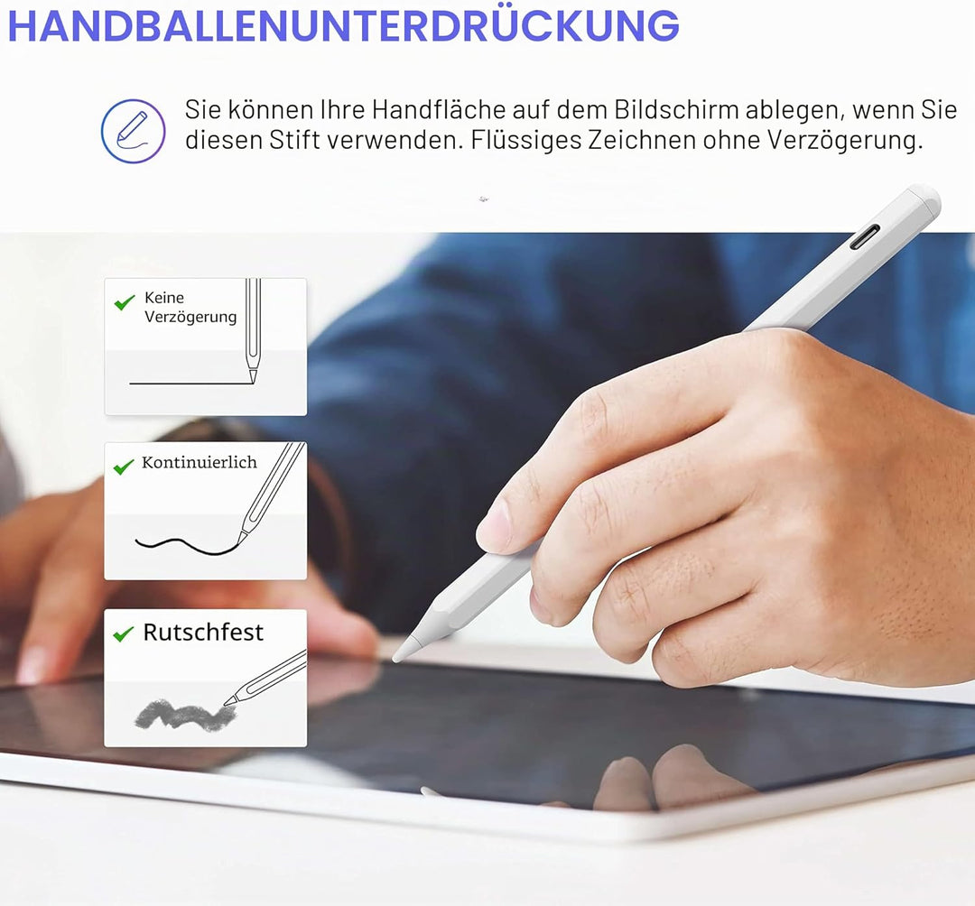 Stylus Stift für Apple iPad(2018-2023) Mit Neigung&Palm Rejection&Magnetic Adsorption Eingabestifte