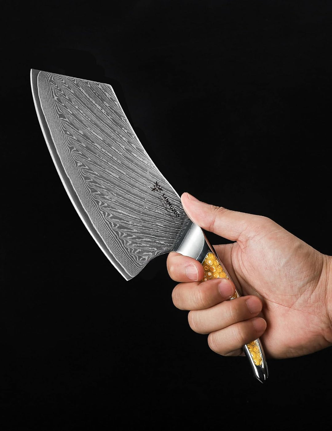 18CM Nakiri-Messer, Fleischerbeil aus Japanischem VG-10-Damaszenerstahl, ultrascharfes Gemüsemesser