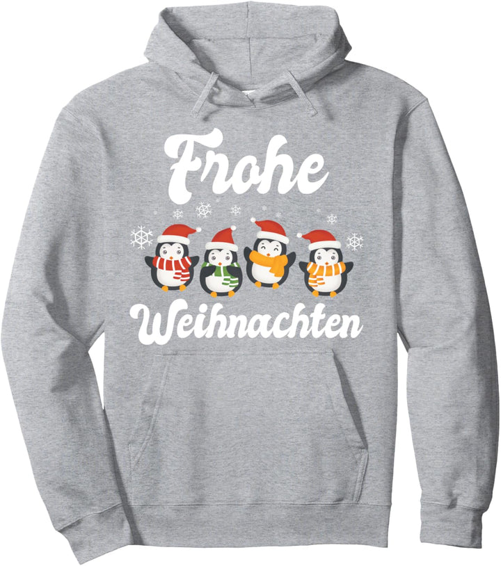Weihnachten Pinguine Weihnachtsmann Pullover Hoodie