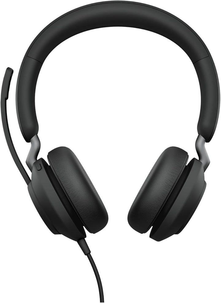 Jabra Evolve2 40 SE - Stereo-Headset mit verlängertem USB-C-Kabel, Geräuschunterdrückung und 3-Mikro