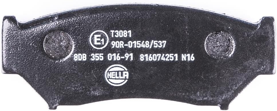 HELLA PAGID 8DB 355 016-911 Bremsbelagsatz - T3081 - Dicke/Stärke: 15.4mm - Bremssystem: Akebono - m