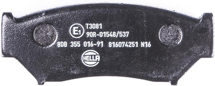 HELLA PAGID 8DB 355 016-911 Bremsbelagsatz - T3081 - Dicke/Stärke: 15.4mm - Bremssystem: Akebono - m