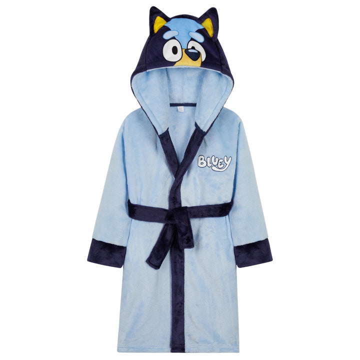 BlueY Mädchen Fleece Bademantel mit Kapuze und Bindegürtel, gemütlicher Morgenmantel - Geschenke für