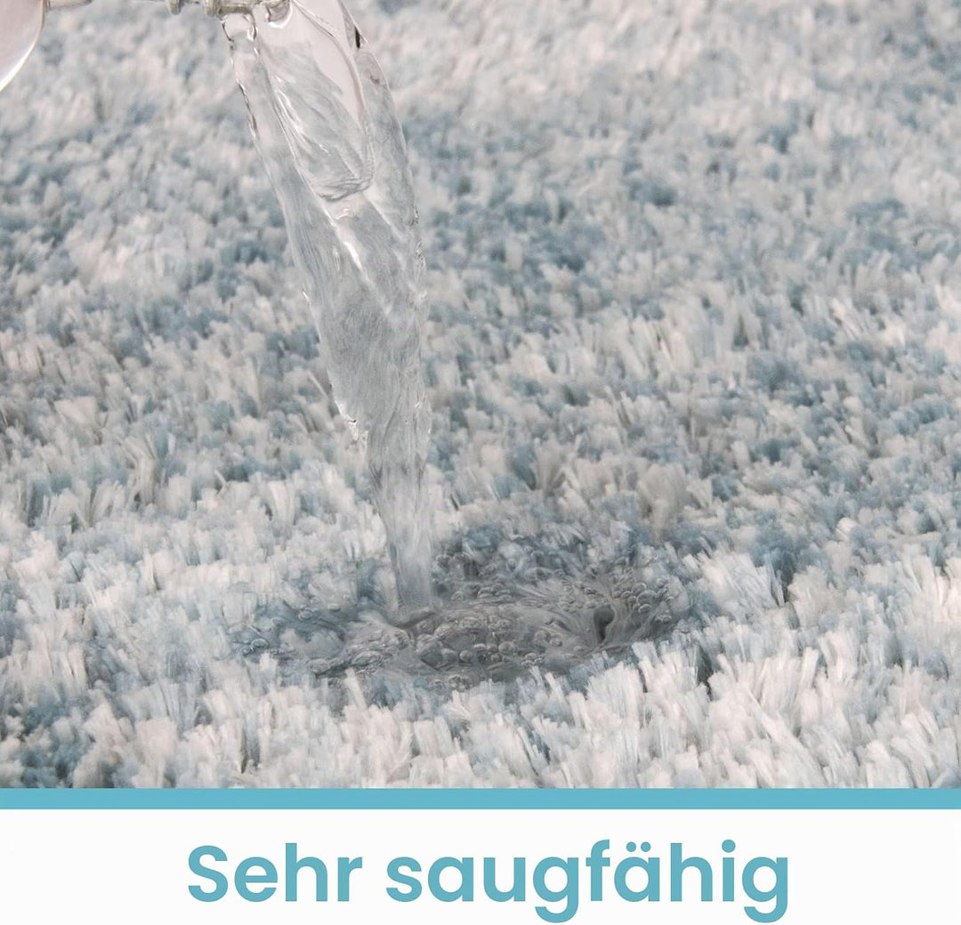 FCSDETAIL rutschfeste, Hochflor Badteppiche, Maschinenwaschbare Badematte, Badvorleger mit Wasserabs