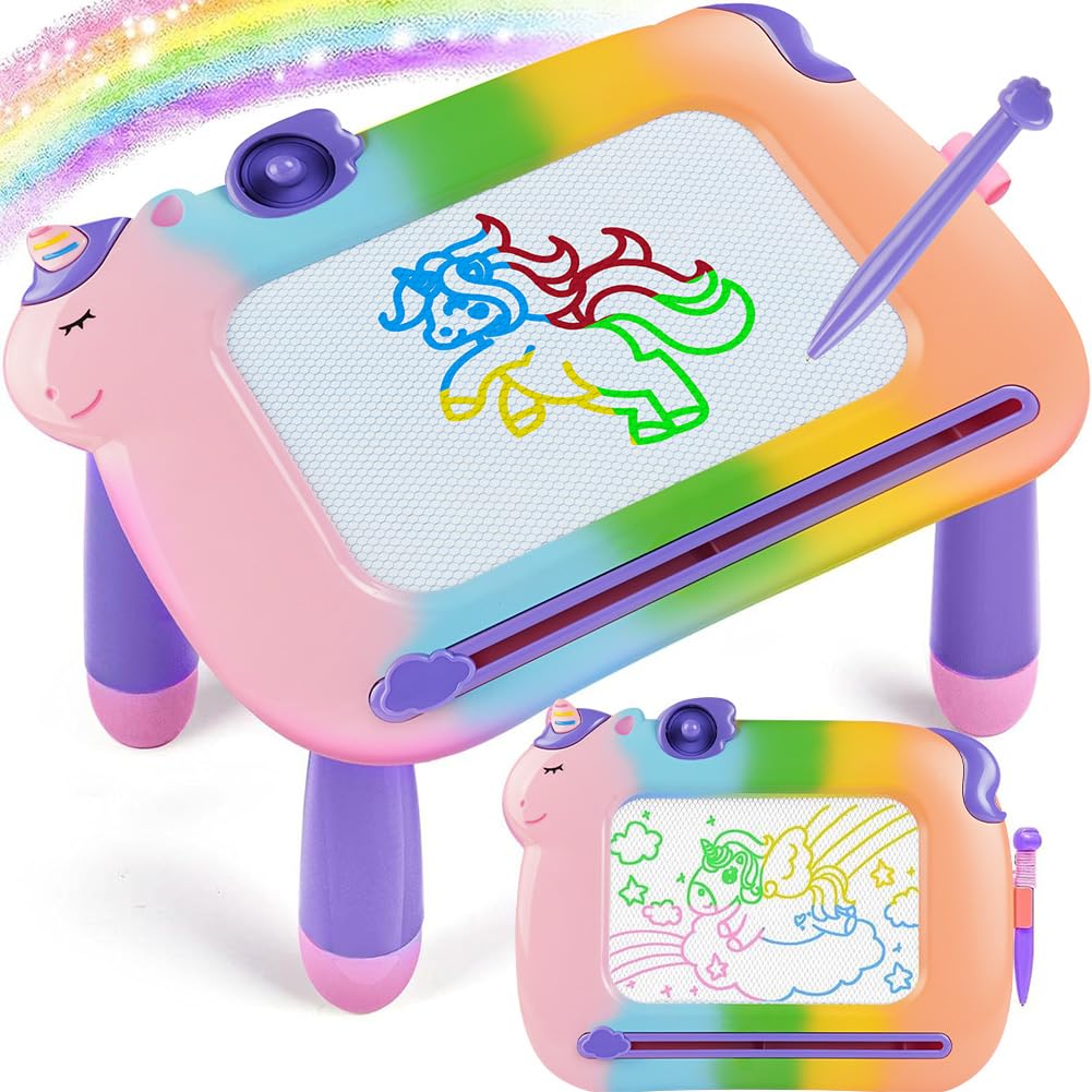 OFFCUP Magnetische Maltafel Kinder Zaubertafel ab 3 Jahr Bunt Magnetische Zeichenbrett Lernspielzeug