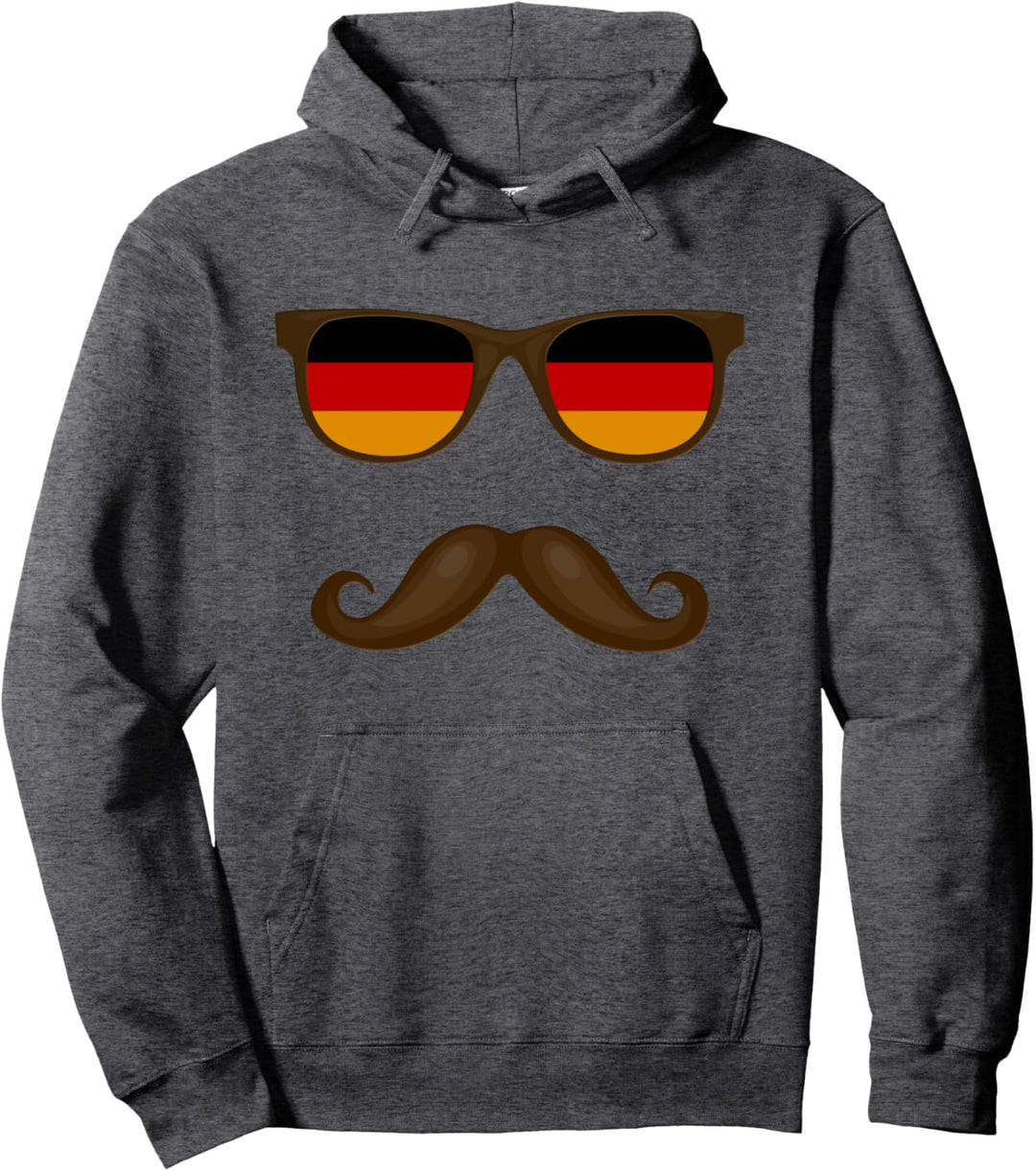 Deutschland Flagge Deutsche Flagge Sonnenbrille Schnurrbart Pullover Hoodie