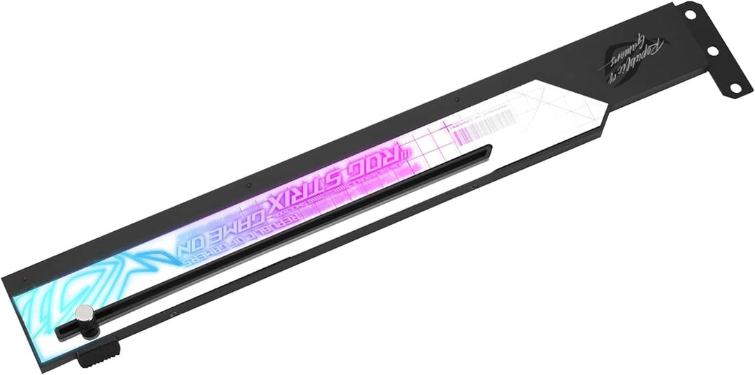 ASUS ROG Strix ARGB Grafikkarten Halterung (GPU Halter, AURA Sync ARGB Beleuchtung, anpassbare Gröss