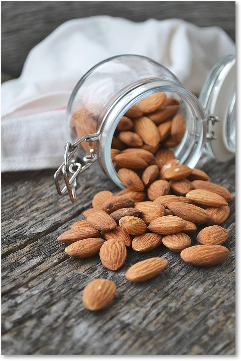 Feeby Wanddeko Küche Bilder Modern Art Bilder Obst Nüsse Braun 60x90 cm M12390 60L x 90B cm, M12390