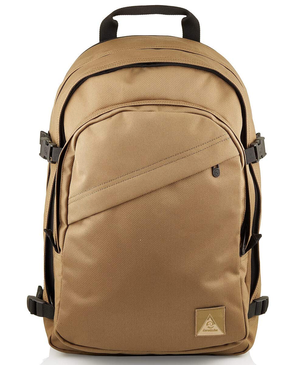 Invicta Round Plus Backpack Geräumiger Rucksack, praktisch & unisex, mit Laptopfach für Uni, Arbeit,