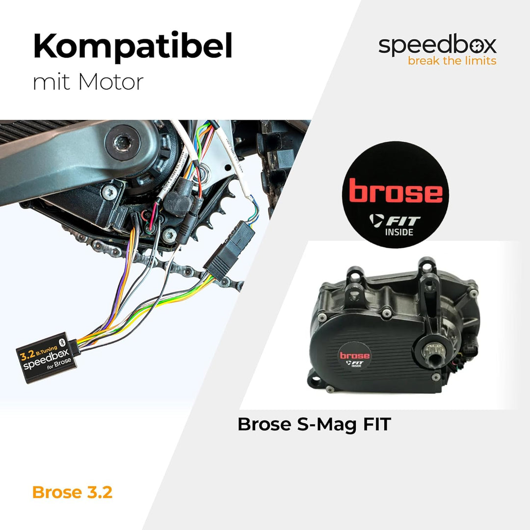 SpeedBox 3.2 Tuning-Chip für Brose S-Mag Pro FIT Motoren – Einstellbare Geschwindigkeit, Unbegrenzte