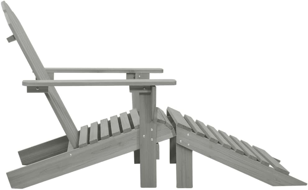 vidaXL Holz Gartensessel mit Fussstütze Deckchair Gartenstuhl Gartenliege Sonnenliege Sonnenliege Li