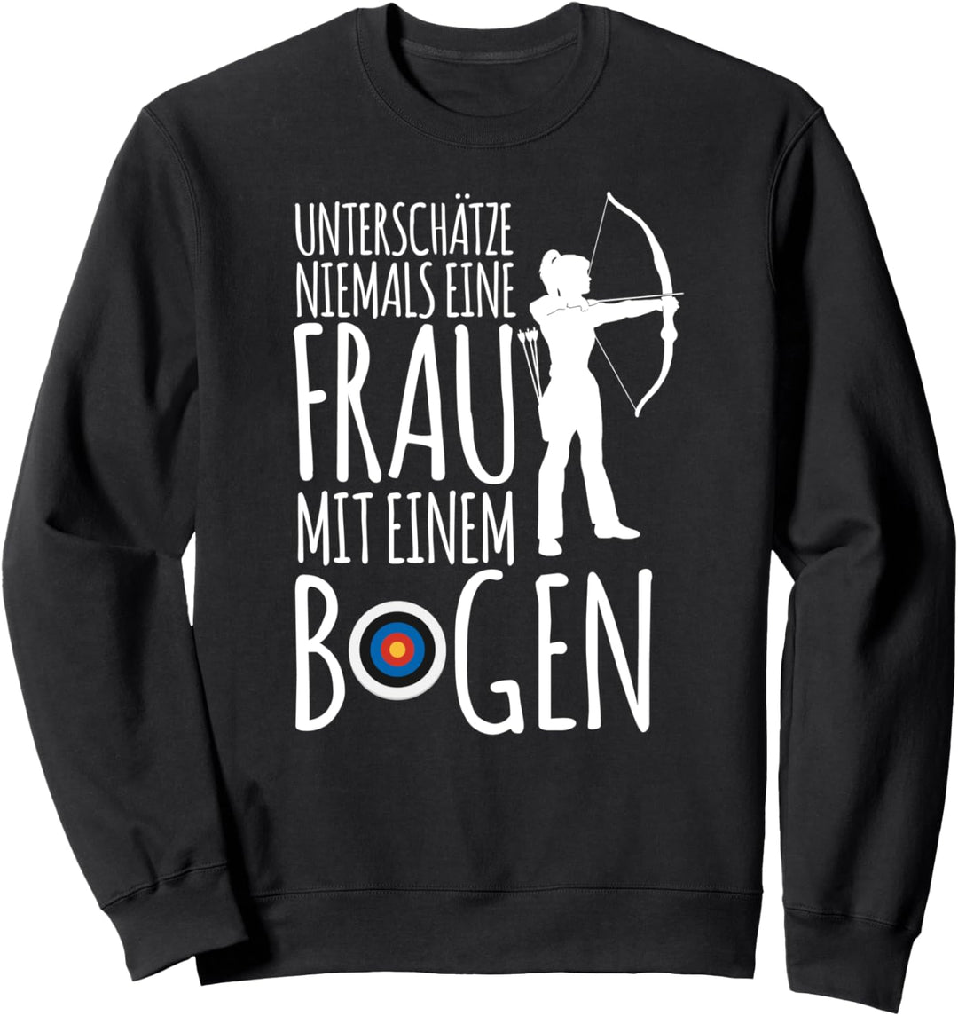Kleidung Bogenschiessen Frau Archery Lustig Zielscheibe Mann Sweatshirt