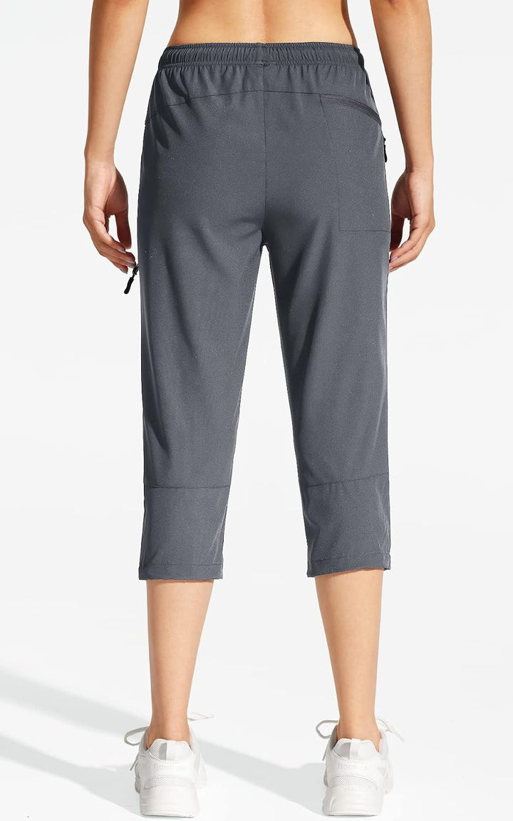 MOCOLY Damen Wanderhose Cargohose Wasserdicht Elastische Outdoorhose Cargo Jogginghose Trekkinghose