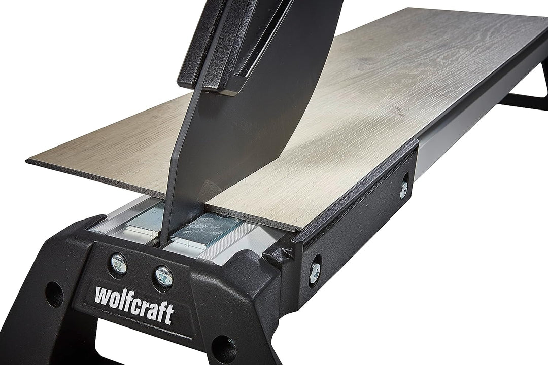 wolfcraft VLC 800 Vinyl- und Laminatschneider 6939000 / Schneidegerät für Laminat &amp; Vinyl bis zu 46,