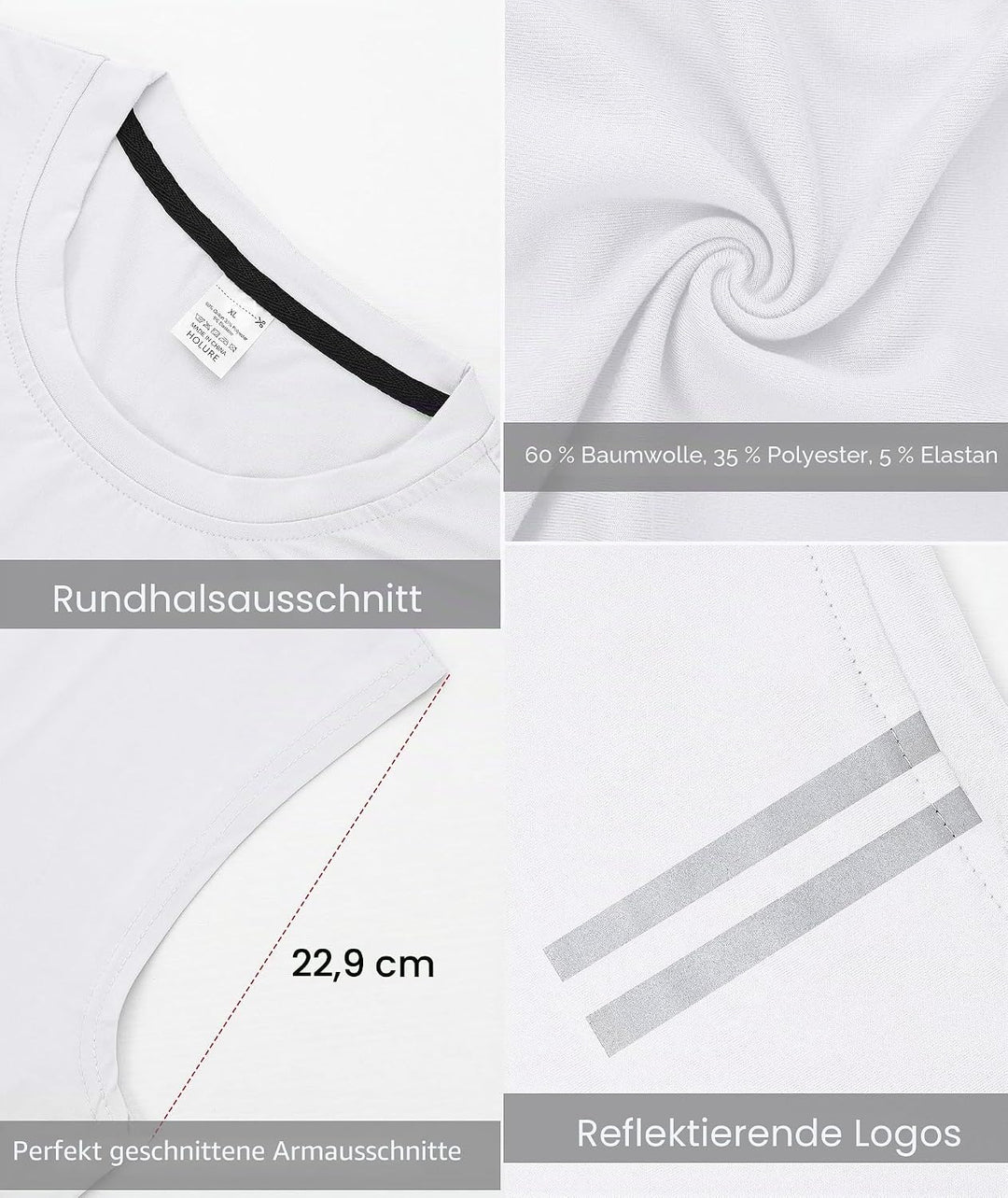 1, 3 or 5er Pack Mens Cotton Gym Tank Tops Workout ärmellose Shirts Athletic Muscle Tank Training Bo