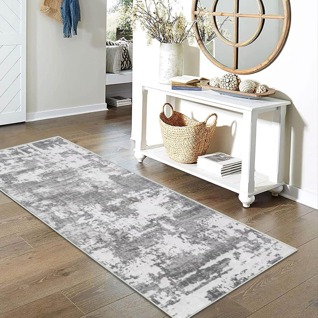 Flurläufer Rutschfester Teppichläufer für Flure Küche &amp; Wohnzimmer waschbar leicht Langer Läufer (Cr
