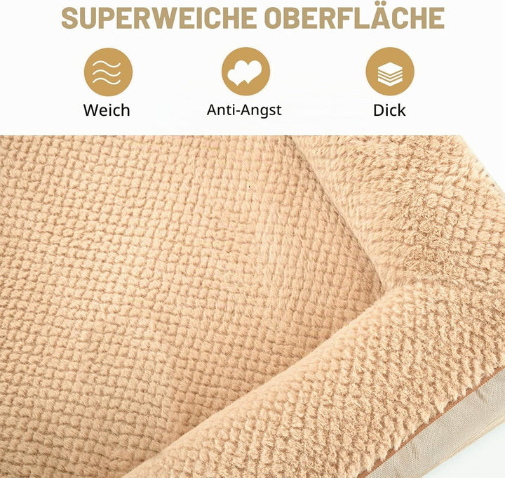 JOYELF Orthopädisches Hundebett für mittelgrosse Hunde, U-förmiges Schaumstoffsofa mit abnehmbarem,