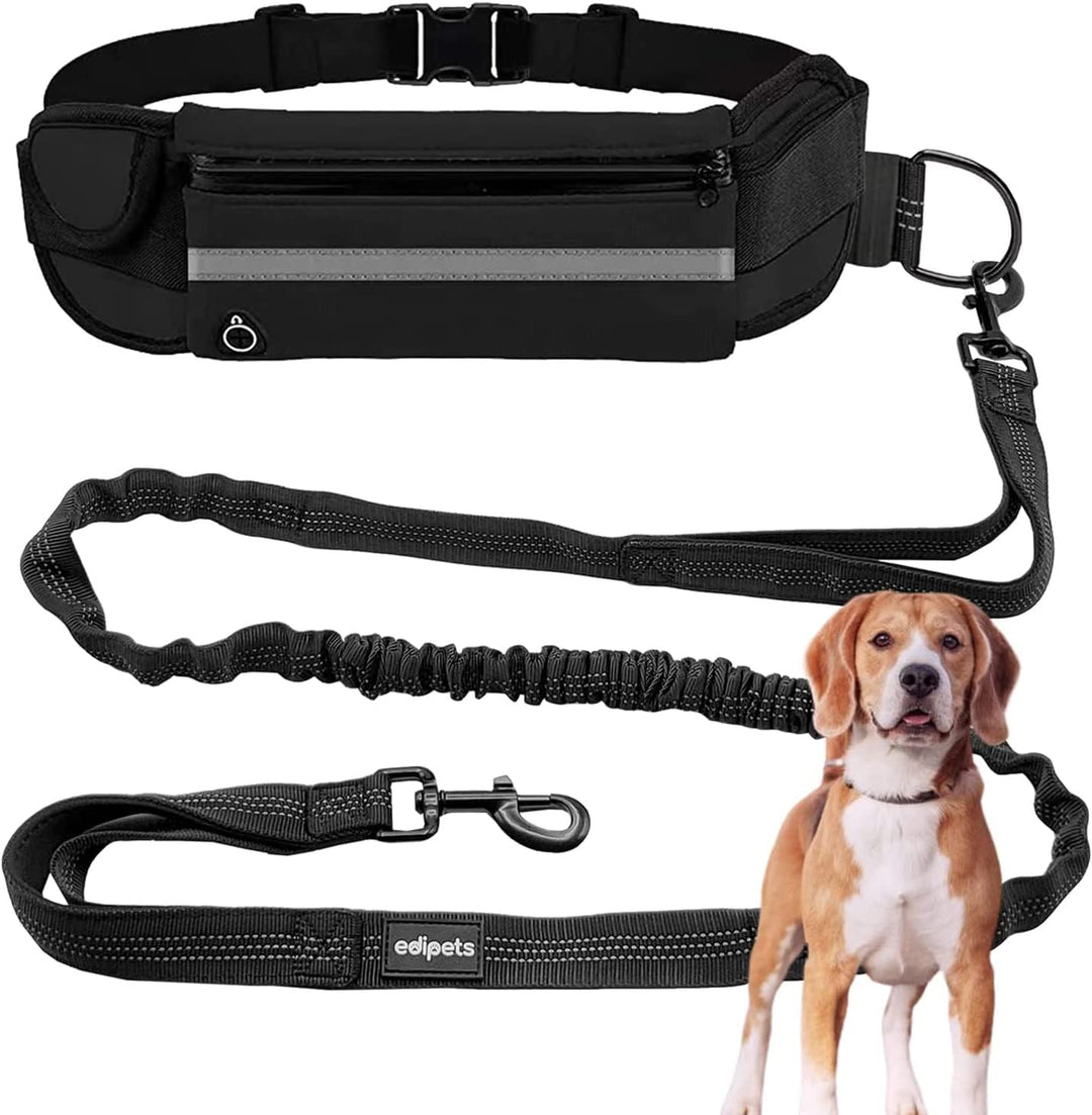 Edipets, Joggingleine Hunde, Freihändig, Laufen, Wandern, Gurtband, Anti-Stress, Reflektierend, 160-