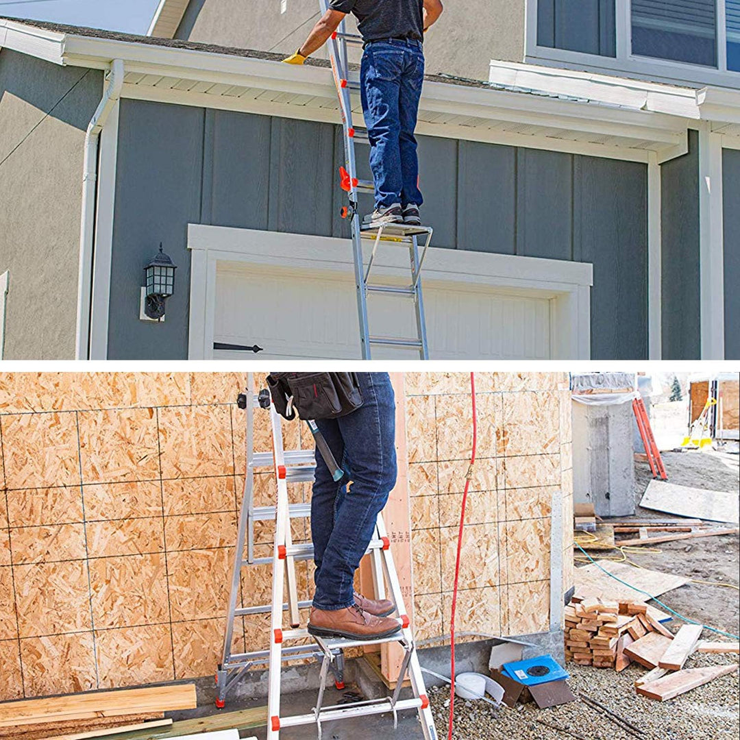 Einhängetritt Stabiler Arbeitspodest zum Einhängen in Leitern, Stehleitern, Anlegeleitern Trittfläch