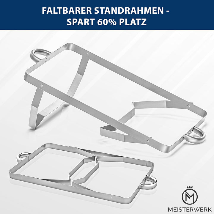 MEISTERWERK Warmhaltebehälter Essen (1er Set) - Erstklassiger 410 Edelstahl Chafing Dish - Warmhalte