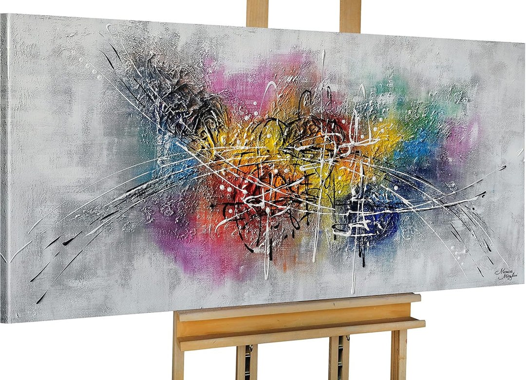 Monica Mirafiori I 100% HANDGEMALT I Gemälde Bolero 140x70cm | Gemälde Handgemalt | Acrylgemälde | S