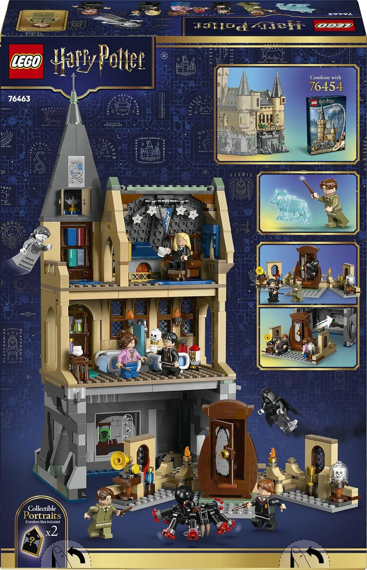 LEGO Harry Potter Schloss Hogwarts: Krankenflügel - DIY Set mit 7 Minifiguren - Modellbau mit Hermin