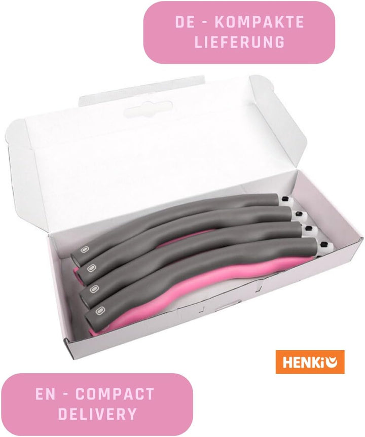 Hula Hoop Reifen für Erwachsene,1kg, 90cm Durchmesser, 5-6 Teile, zum abnehmenfür intensives Trainin