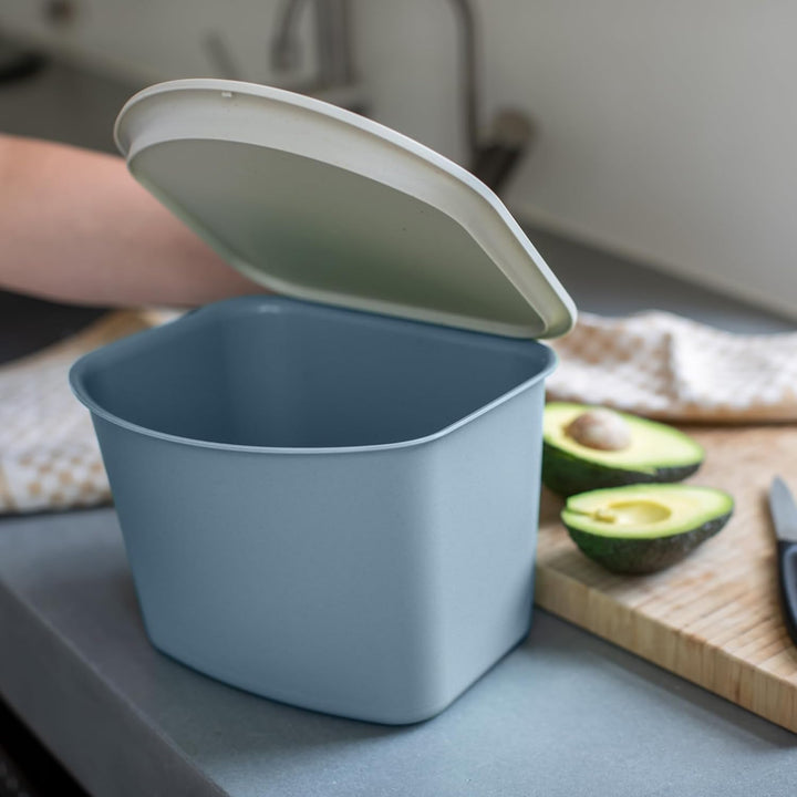 Koziol BIBO Biomülleimer 3 Liter mit Deckel | Küchenabfalleimer, Komposteimer | biozirkulärer Kunsts