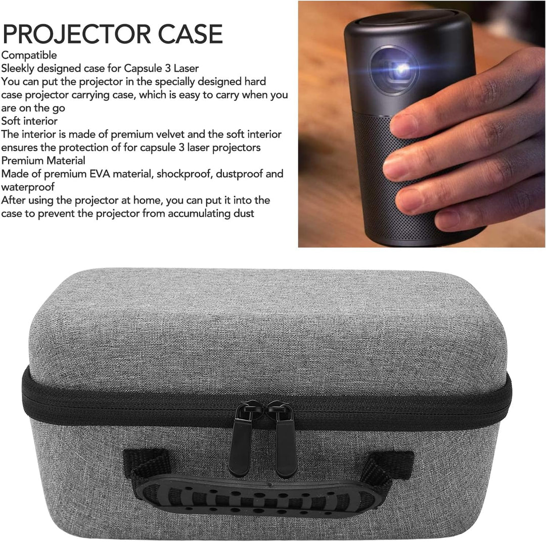 Projektortasche für Samsung Nebula Anker Capsule 3 1080P Projektor, Projektor Hartschalen Reisetasch