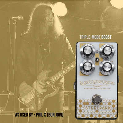 Laney Black Country Customs by Laney - Steelpark - Boutique Effect Pedal - Boost, Steelpark