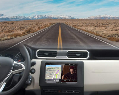 YUNTX Android 10 Autoradio Kompatibel mit Dacia Sandero/Renault Duster/Logan - 8 Zoll GPS mit navi B